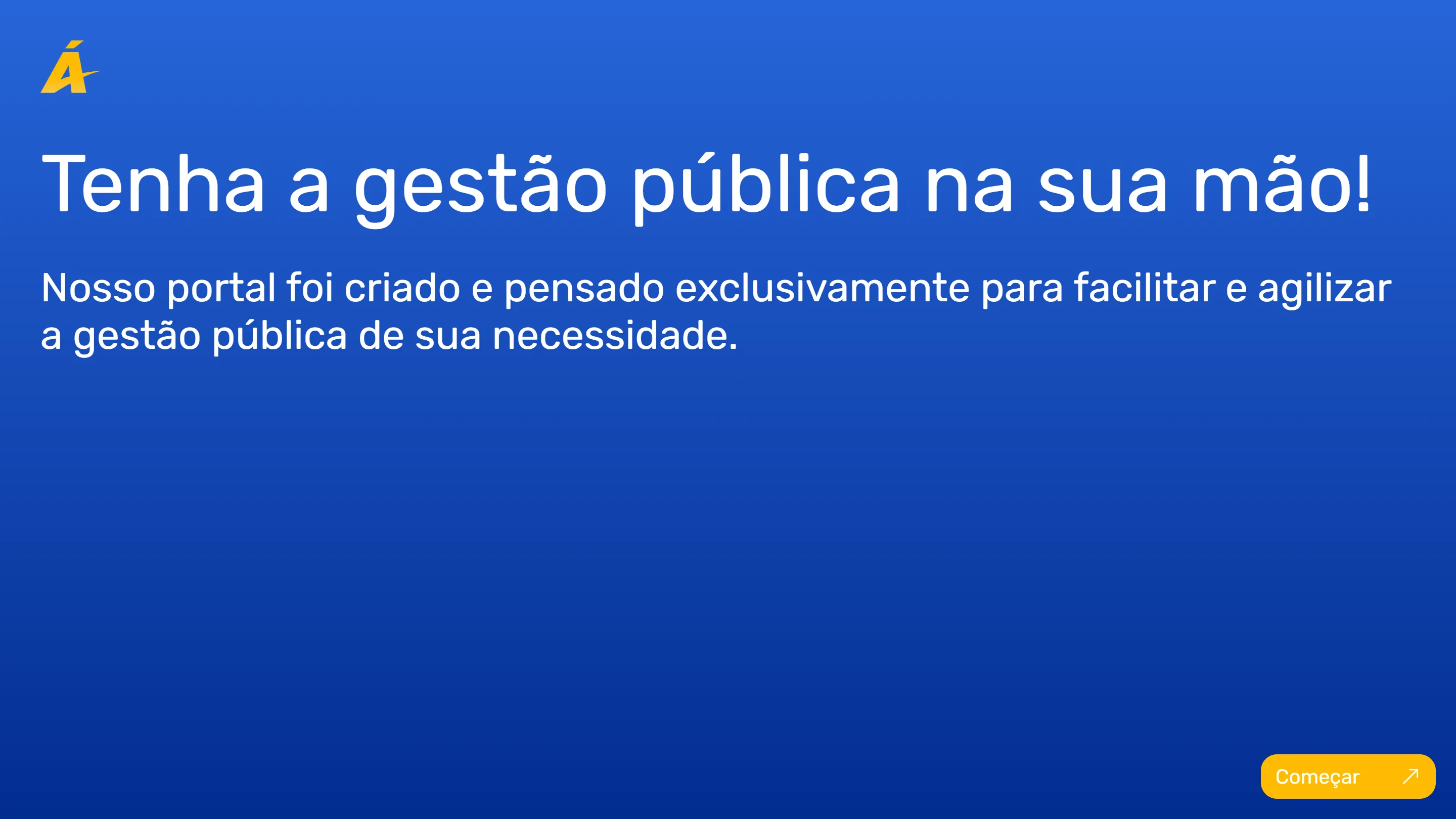 Página inicial do Portal do Contribuinte (Ágape Sistemas)